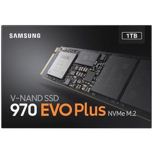 SAMSUNG 970 EVO Plus M.2 NVMe PCI-E 1TB Solid State Drive  Read:3 500 MB/s  Write:3 300 MB/s | (MZ-V7S1T0B/AM)(Open Box)
