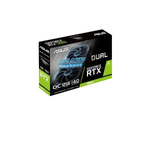 ASUS Dual GeForce RTX 3060 V2 OC Edition LHR 12GB GDDR6 Gaming Graphics Card (PCIe 4.0  12GB GDDR6 memory  HDMI 2.1  DisplayPort 1.4a  2-slot design  Axial-tech fan design  0dB technology) DUAL-RTX3060-O12G-V2