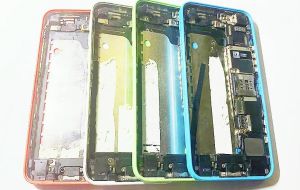 iPhone 5C housing assembly with parts
