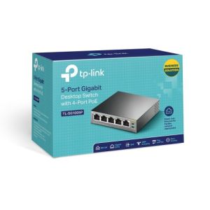 (PoE) TP-LINK SG1005P 5-Port Gigabit Desktop Switch with 4-Port PoE