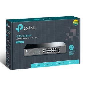 TP-Link SG1016D 16-Port Gigabit Desktop/Rackmount Switch, 8pcs per master box