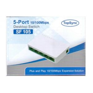 Top Sync SF105 5-Port 10/100 Ethernet Switch, UL