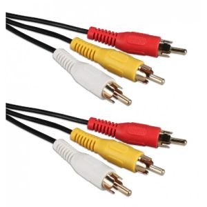 3RCA-3RCA Composite Audio/Video Cable M/M 15ft