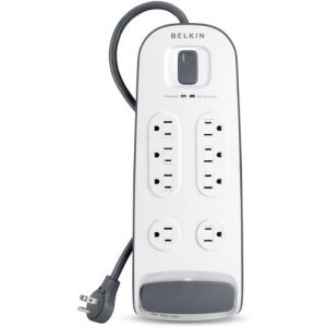 Belkin 8-Outlet Surge Protector 3000J with 6-Foot Cord, BV108200-06