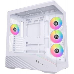 Lian-Li V100 TG 4x 120mm ARGB PWM Fan ATX Case (White)