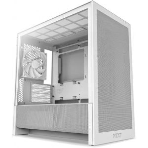 NZXT H3 Flow Micro-ATX Case w/ Tempered Glass, White