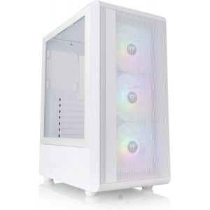 (with subtotal $1000+ Purchase) Thermaltake S200 (White) ATX Case w/ 120mmARGB FAN x3 Tempered Glass Panel