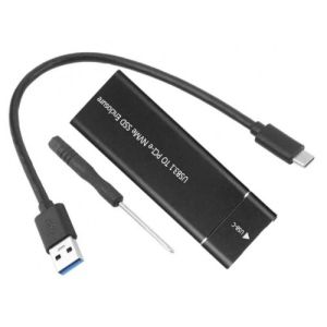 Nvme M.2 SSD to USB 3.0 External Enclosure Storage Case Adapter