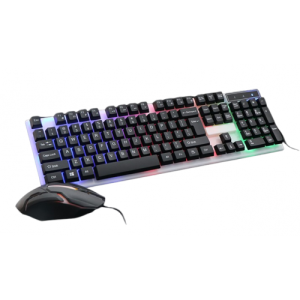 K158 Backlit USB Gaming Keyboard and Mouse Combo, New