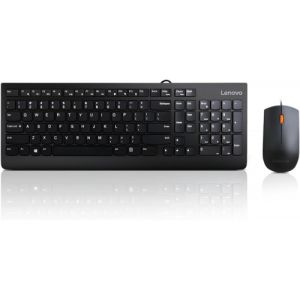 Lenovo 300 USB Combo Keyboard & Mouse - Black, New