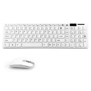 Ultra-Thin Wireless Combo with KB Cover, White, New