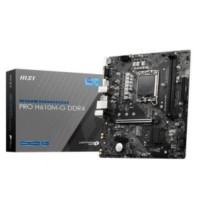 (LGA1700) MSI PRO H610M-G (No WiFi) DDR4 LGA1700 MicroATX Mainboard
