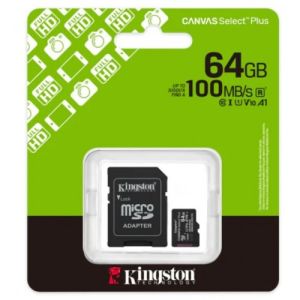 Kingston MicroSD SDCS3/64GB Class10 100MB/s Read, UHS-I