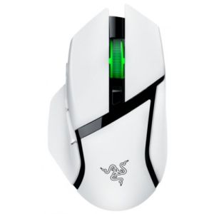 (Renewed) Razer Basilisk V3 X Hyperspeed RBG BT Gaming Mouse White RZ01-04870300