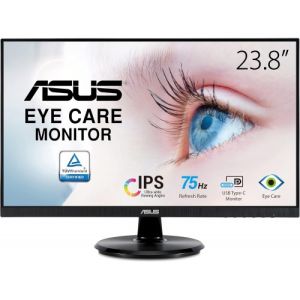 ASUS 24" IPS FHD Frameless Monitor 1080P, HDMI/USB-C/SPK, VESA mount, New, (Model: VA24DCP)