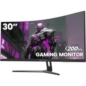 CRUA CR300HD 30" WFHD 200Hz Monitor, 2*DP/2*HDMI, Curved， 2560*1080P