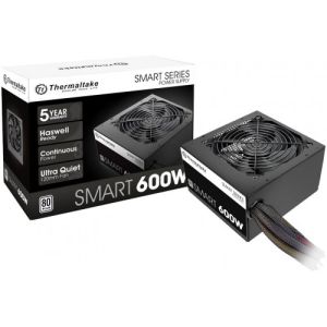 Thermaltake 600W 80+White Smart Non-Modular ATX Power Supply, New