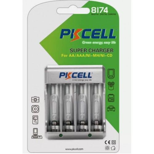 PKCell Standard Charger 8174 fit AA/AAA battery both