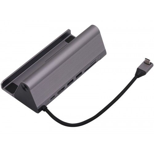 (7in1) Type C 7 In 1 Hub With Card Reader, 4K HDMI, Type C, 2*USB and Gigabit Lan