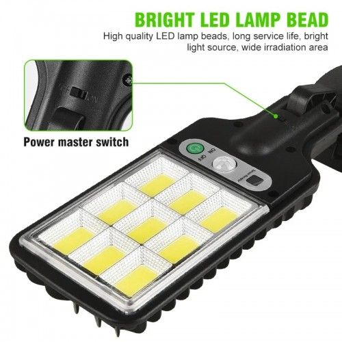 Solar LED Lamp 108 COB (Model: 616)