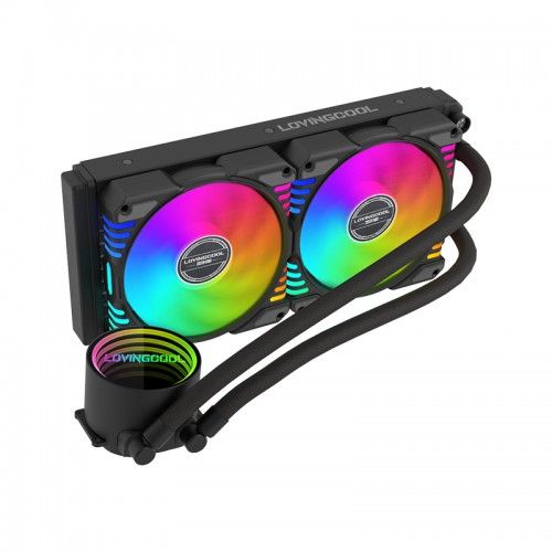 (With purchase of new SSD 1:1 ratio) (Black) LC-B240-D 240mm ARGB Liquid Cooler