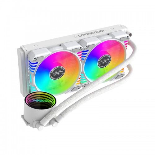 (With purchase of new SSD 1:1 ratio) (White), LC-W240-D 240mm ARGB Liquid Cooler (White)