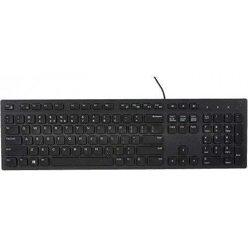 Dell KB216 USB Keyboard, Black, New