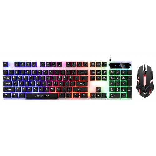 BT300 Backlit USB Gaming Keyboard and Mouse Combo, New