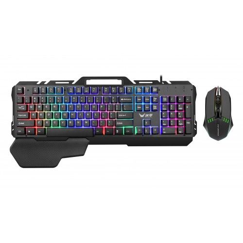 BT390 Backlit USB Gaming Keyboard and Mouse Combo, New