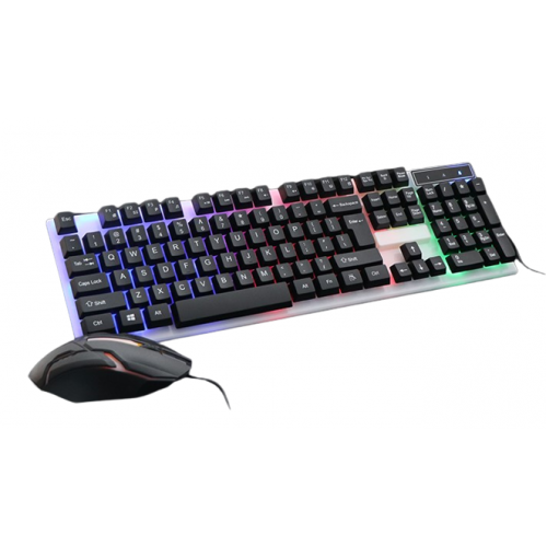 K158 Backlit USB Gaming Keyboard and Mouse Combo, New