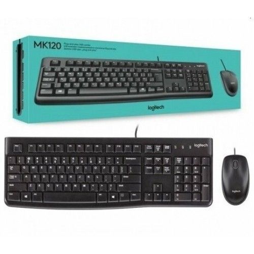 Logitech MK120 USB Keyboard and Mouse Combo, New