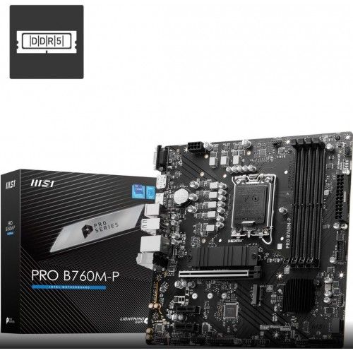 MSI B760MPD5 LGA1700 (DDR5) Motherboard, New