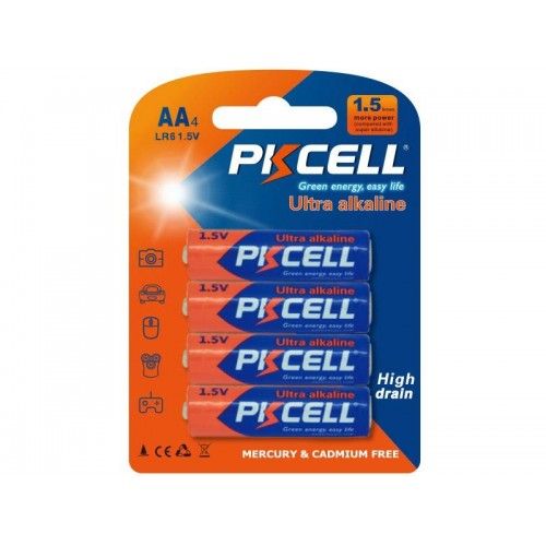 PK Cell Ultra Digital Alkaline LR6 AA Battery (4/Pack)