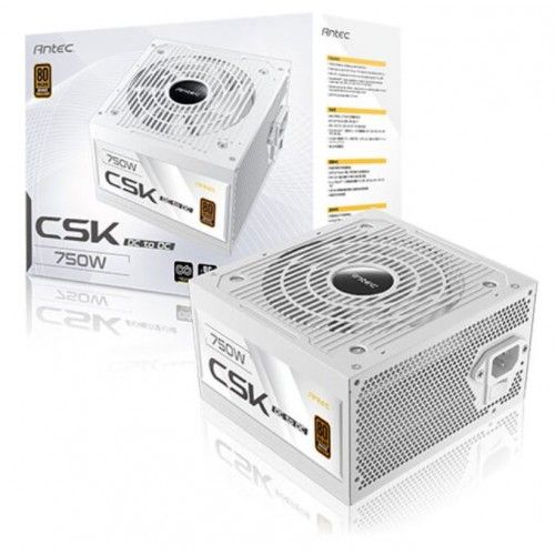 Antec 750W 80+Bronze PCIE5.1 Non-Modular ATX3.1 Power Supply - White