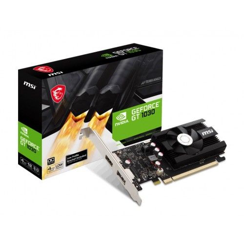 MSI GT1030 4GB-GDDR4 Low-Profile OC PCI-e Video Card (New)