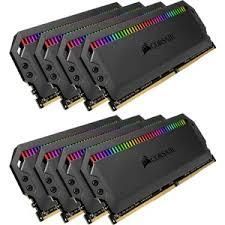 CORSAIR Dominator Platinum RGB 128GB (8x16GB) DDR4 3600MHz CL18 1.35V Desktop Memory Kit (CMT128GX4M8X3600C18)