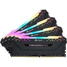 CORSAIR Vengeance RGB Pro 128GB (4x32GB) DDR4 3600MHz CL18 Black Desktop Memory Kit (CMW128GX4M4D3600C18)