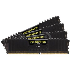 CORSAIR Vengeance LPX 64GB (4x16GB) DDR4 2400MHz CL14 Black Quad-Channel Desktop Memory Kit (CMK64GX4M4A2400C14)