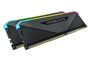 CORSAIR Vengeance RGB RT 32GB (2x16GB) DDR4 3200MHz C16 Gunmetal 1.35V Desktop Memory Kit (CMN32GX4M2Z3200C16)