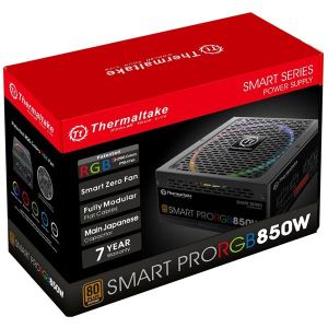 Thermaltake Smart Pro RGB 850W 80 Plus Bronze Certified Full Modular Power Supply (PS-SPR-0850FPCBUS-R)