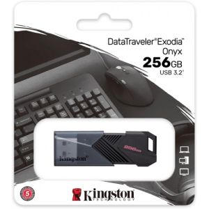 Kingston USB 3.2 Black DTXON/256GB Flash Drive (NO CAP)