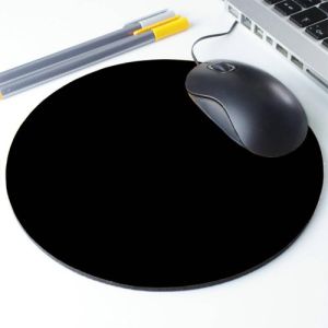 P50 Silicon Round Mouse Pad (Black)