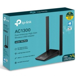 TP-Link ARCHER T4UPlus (2*Antennas) high gain long range AC1300 Wireless Dual-Band USB Adapter