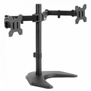 DM302 10 - 27" TV/Monitor Dual Screen Desk Stand